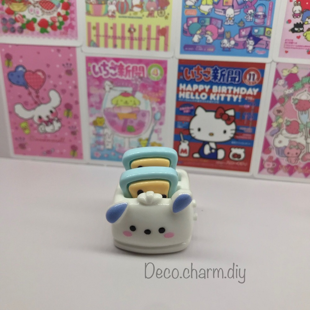Sanrio Kawaii Pochacco Toaster Charm
